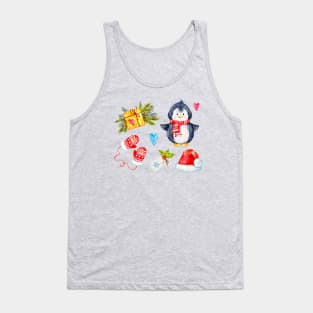 Watercolor New Year Tank Top